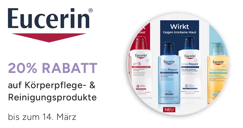 Aktion Eucerin 20% Rabatt